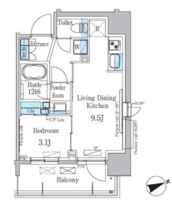 パークアクシス本所吾妻橋の物件間取画像