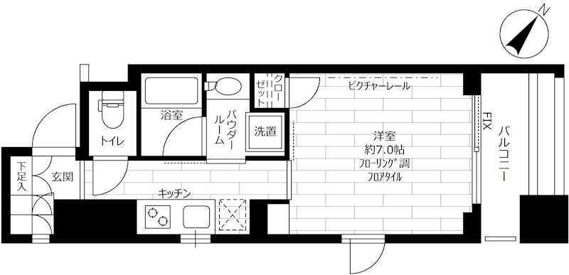 ステージグランデ新川の物件間取画像