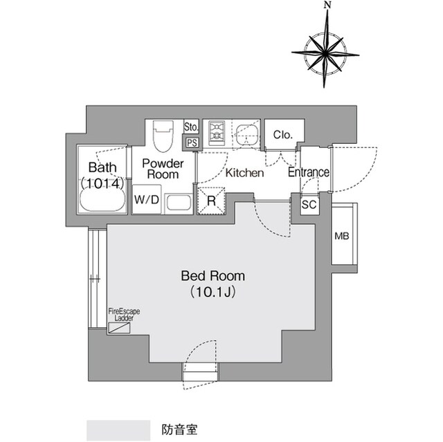 コンフォリア・リヴ森下ＭＵＴＩＯの物件間取画像
