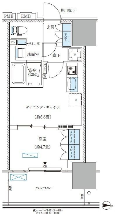 パークアクシス西大島コンフォートスクエアの物件間取画像