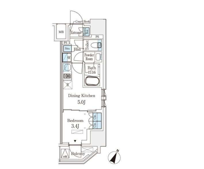 ベルファース神田神保町の物件間取画像