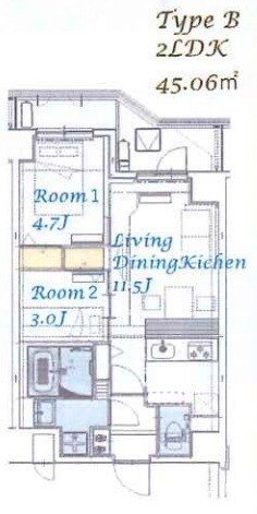 スプランディッド大島の物件間取画像