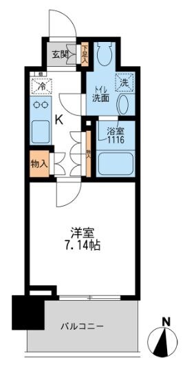 アーデン清澄白河の物件間取画像