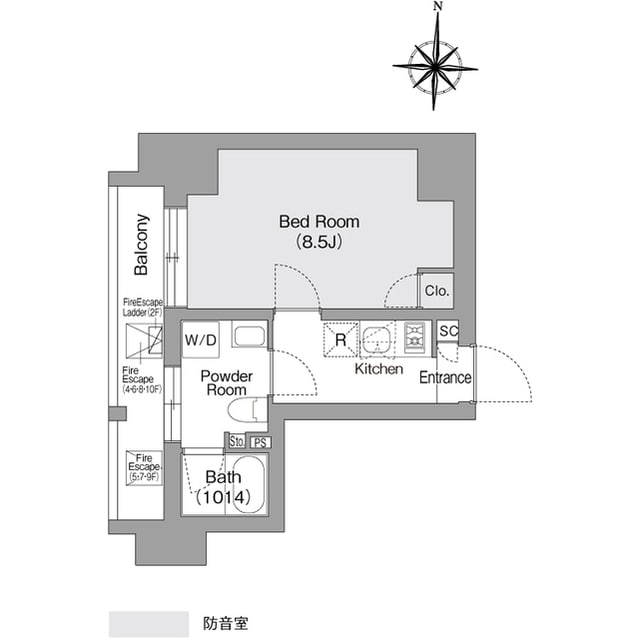 コンフォリア・リヴ森下ＭＵＴＩＯの物件間取画像