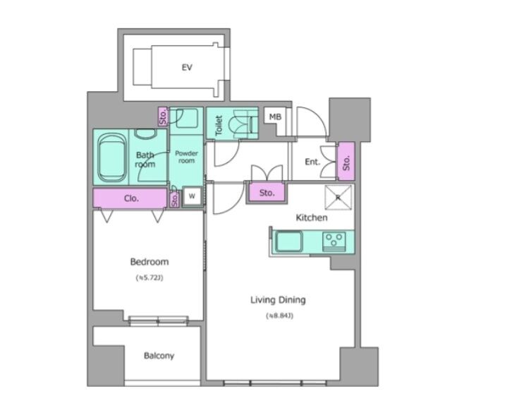 レジディア神田岩本町の物件間取画像