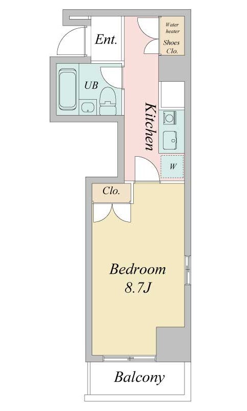 ハイリーフ芝大門の物件間取画像