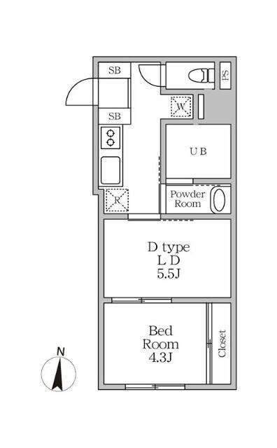 ラヴィエール錦糸公園の物件間取画像