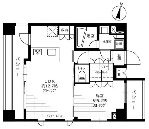ステージグランデ錦糸町の物件間取画像