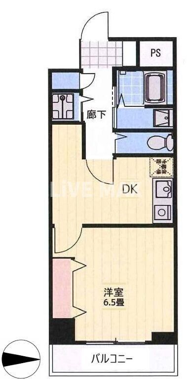 ニューハイツ八丁堀の物件間取画像