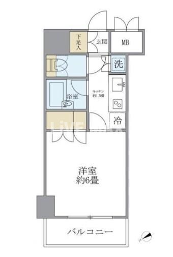 ＫＤＸレジデンス日本橋箱崎の物件間取画像