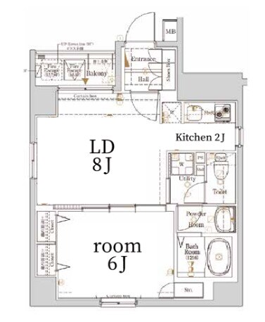 Ｌｏｇ銀座東の物件間取画像