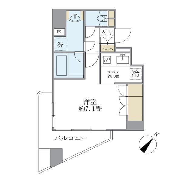 KDXレジデンス日本橋箱崎の物件間取画像