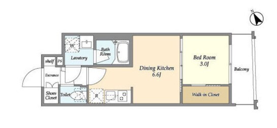 アジュールテラス門前仲町の物件間取画像