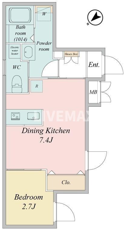 ＬｉｖｅＦｌａｔ門前仲町の物件間取画像