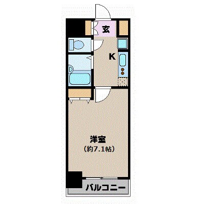 アフェクシオン日本橋人形町の物件間取画像