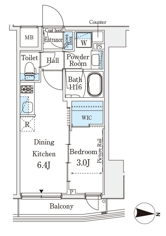 イプセ押上の物件間取画像