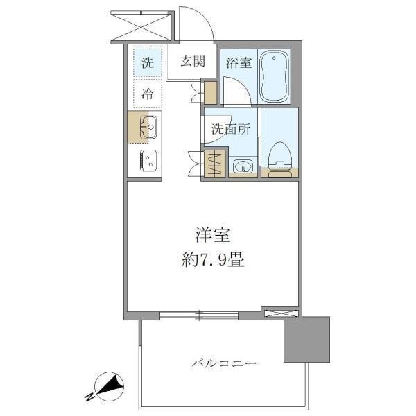 Brillia Tower 浜離宮の物件間取画像