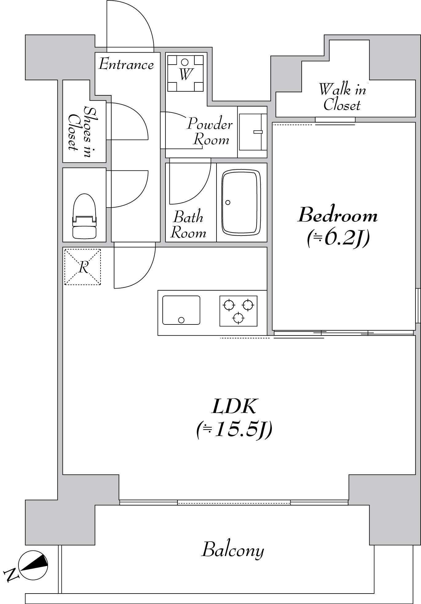 カナルフロント芝浦の物件間取画像