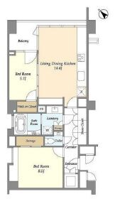 ストーリア赤坂の物件間取画像