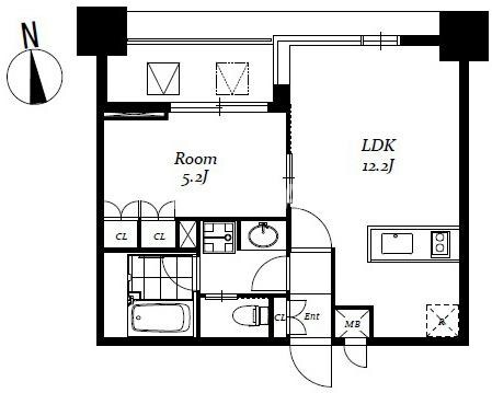 レジディア日本橋馬喰町Ⅲの物件間取画像