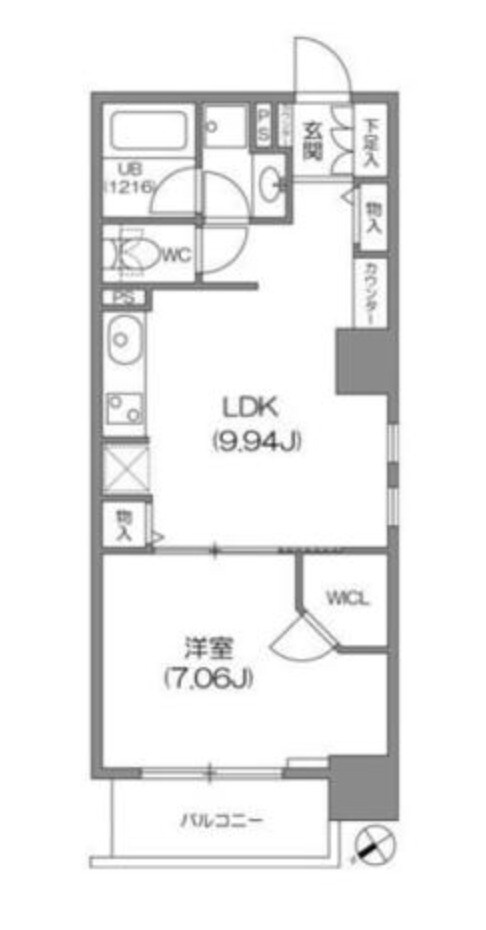 ルクレ新川レジデンスの物件間取画像