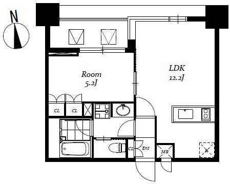 レジディア日本橋馬喰町Ⅲの物件間取画像
