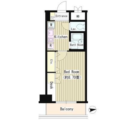 協和高輪マンションの物件間取画像