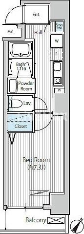 グランジット日本橋浜町の物件間取画像