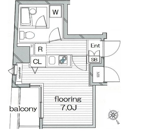 グランヴァンデュヴェール東京の物件間取画像
