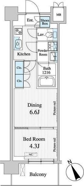 プレノ清澄庭園の物件間取画像