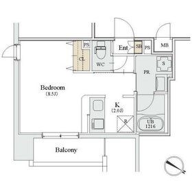 カスタリア人形町Ⅲの物件間取画像