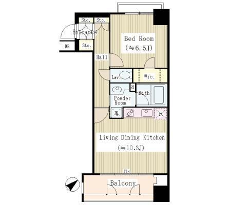 ファミールグラン銀座4丁目の物件間取画像