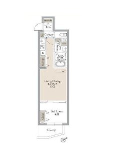 ルネサンスコート門前仲町の物件間取画像