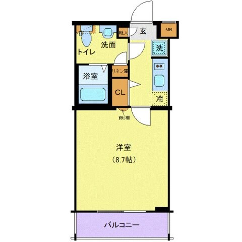 ヴァレッシア曳舟アンベリールの物件間取画像