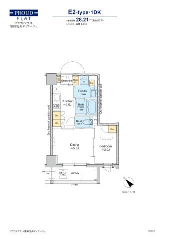京成曳舟駅 徒歩3分 3階の物件間取画像