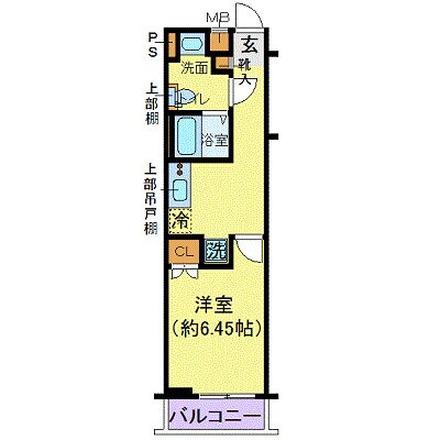 クレヴィスタ門前仲町の物件間取画像
