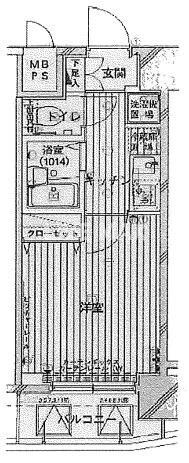 OLIO麻布十番の物件間取画像