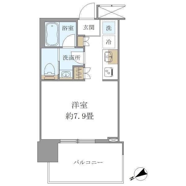 Brillia Tower 浜離宮の物件間取画像