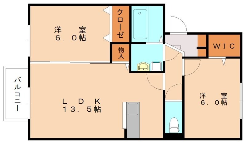 ボヌールコートＡの物件間取画像