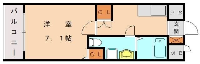 ウイングコート花見の物件間取画像