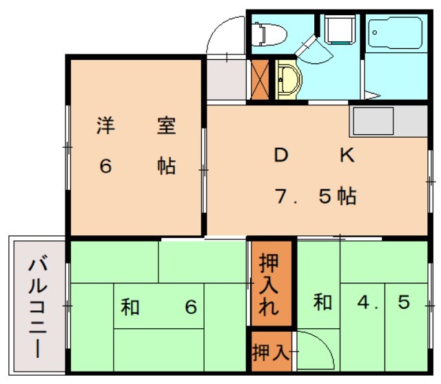 シーショアⅠの物件間取画像