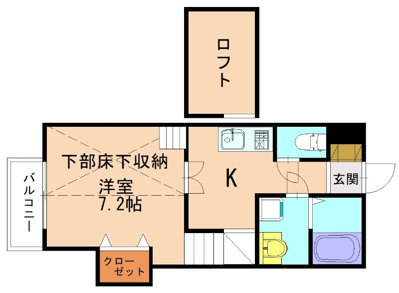 ムーン宗像の物件間取画像