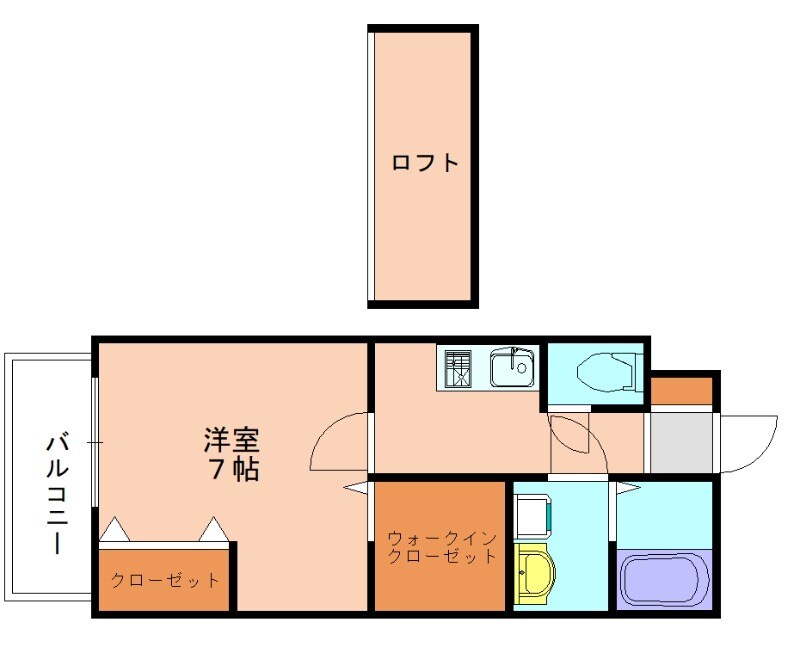 ムーン宗像の物件間取画像