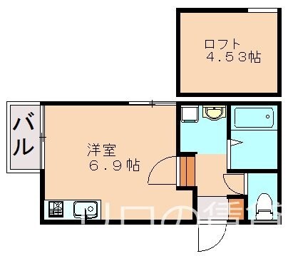 Felicia箱崎の物件間取画像