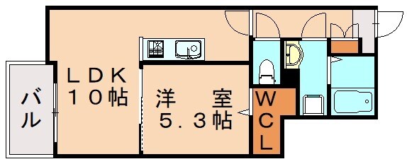 糸島高校前駅 徒歩5分 1階の物件間取画像