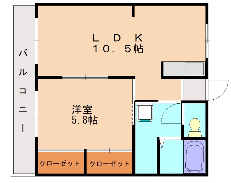 第２作賑ビルの物件間取画像