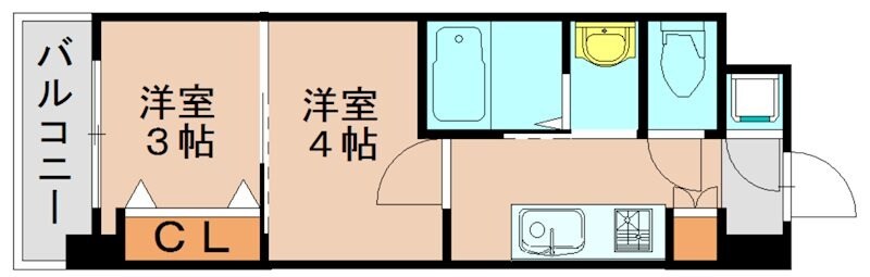 貝塚駅 徒歩15分 2階の物件間取画像
