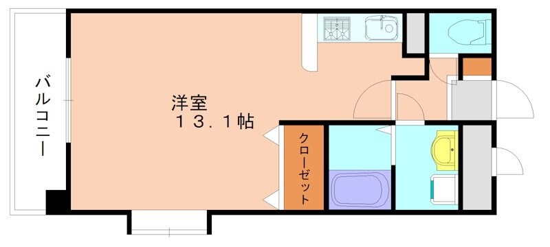宗像北田マンションの物件間取画像