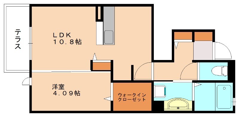 大橋駅 徒歩48分 1階の物件間取画像