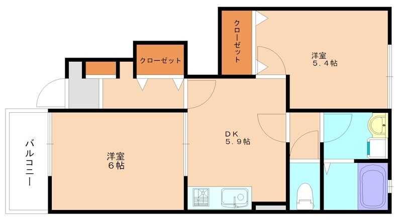 プラークティコIの物件間取画像